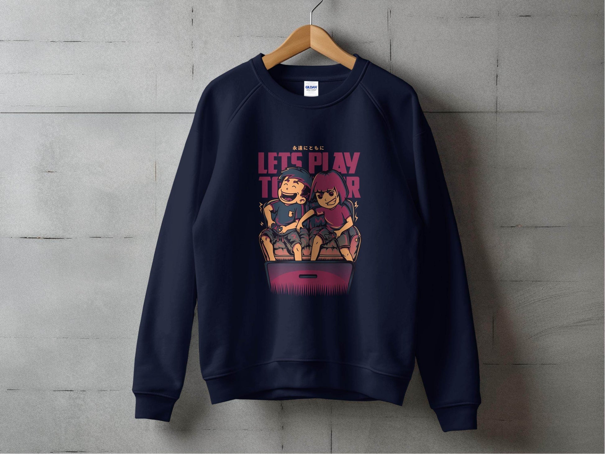Lets Play Together Gaming Console Video Games Sweater - Design & Vybe