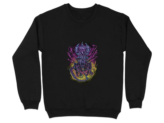 Vibrant Multi-colored Dragon Graphic Sweatshirt product