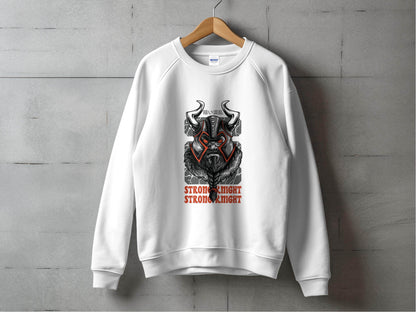 Strong Knight Samurai Graphic Funny Art Style Sweater - Design & Vybe