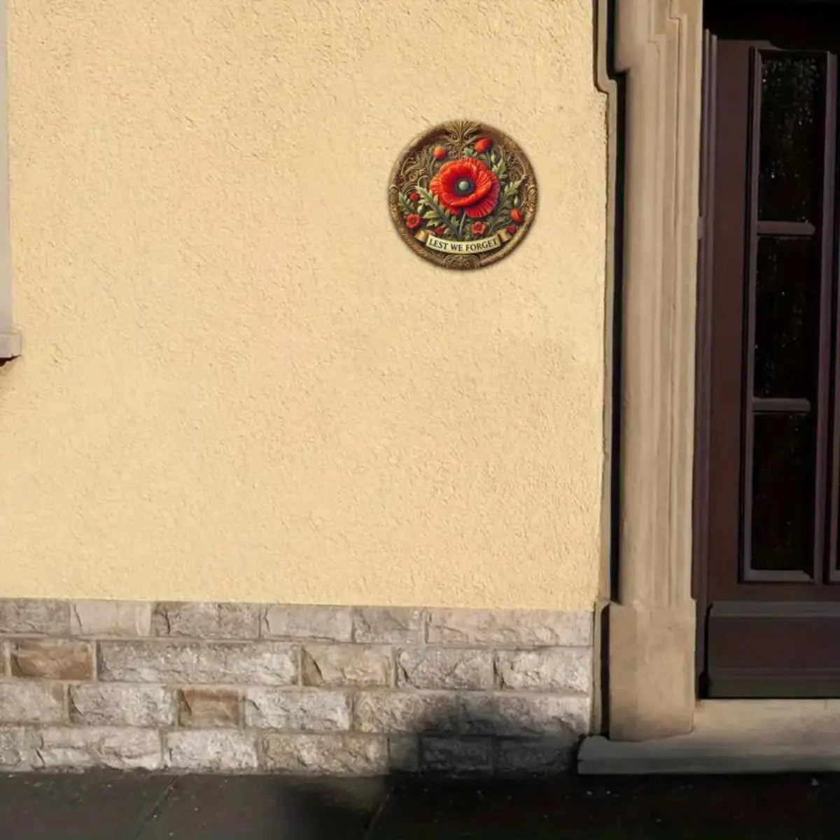 Poppy Flower - Remembrance Day Metal Art