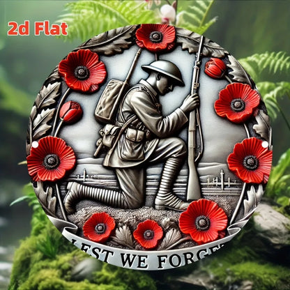 In Memory of Sacrifice and Glory - Metal Decor Plate