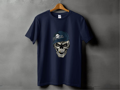 Grim Panda Skeleton on a Dark BaseBall Hat Artwork T-Shirt - Design & Vybe