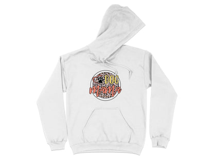Dog Mama Paw Print On Leopard Print Background Hoodie - Design & Vybe