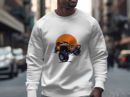 Off-Roading Graphic Printed Adventure Sweater - Design & Vybe