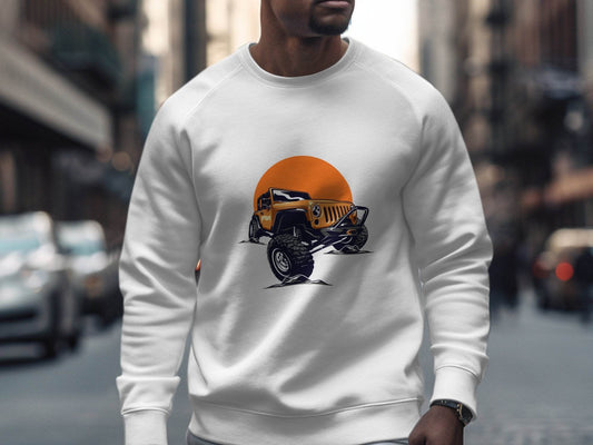 Off-Roading Graphic Printed Adventure Sweater - Design & Vybe