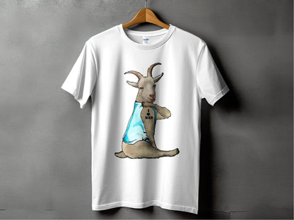 Goat with I Am Dad Slogan Graphic Funny TShirt product type