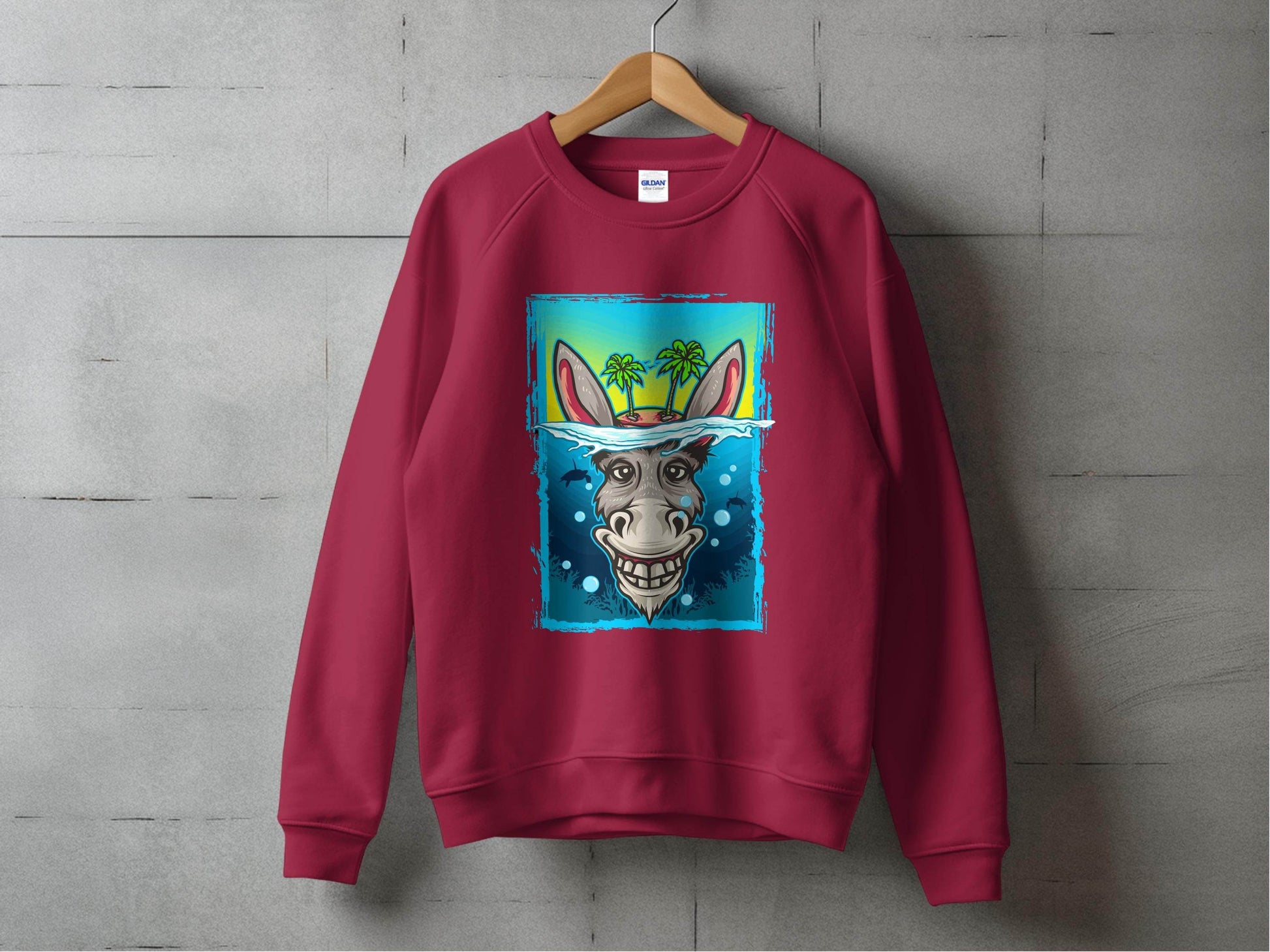 Fun Donkey Island Summer Vibes Graphic Sweater - Design & Vybe