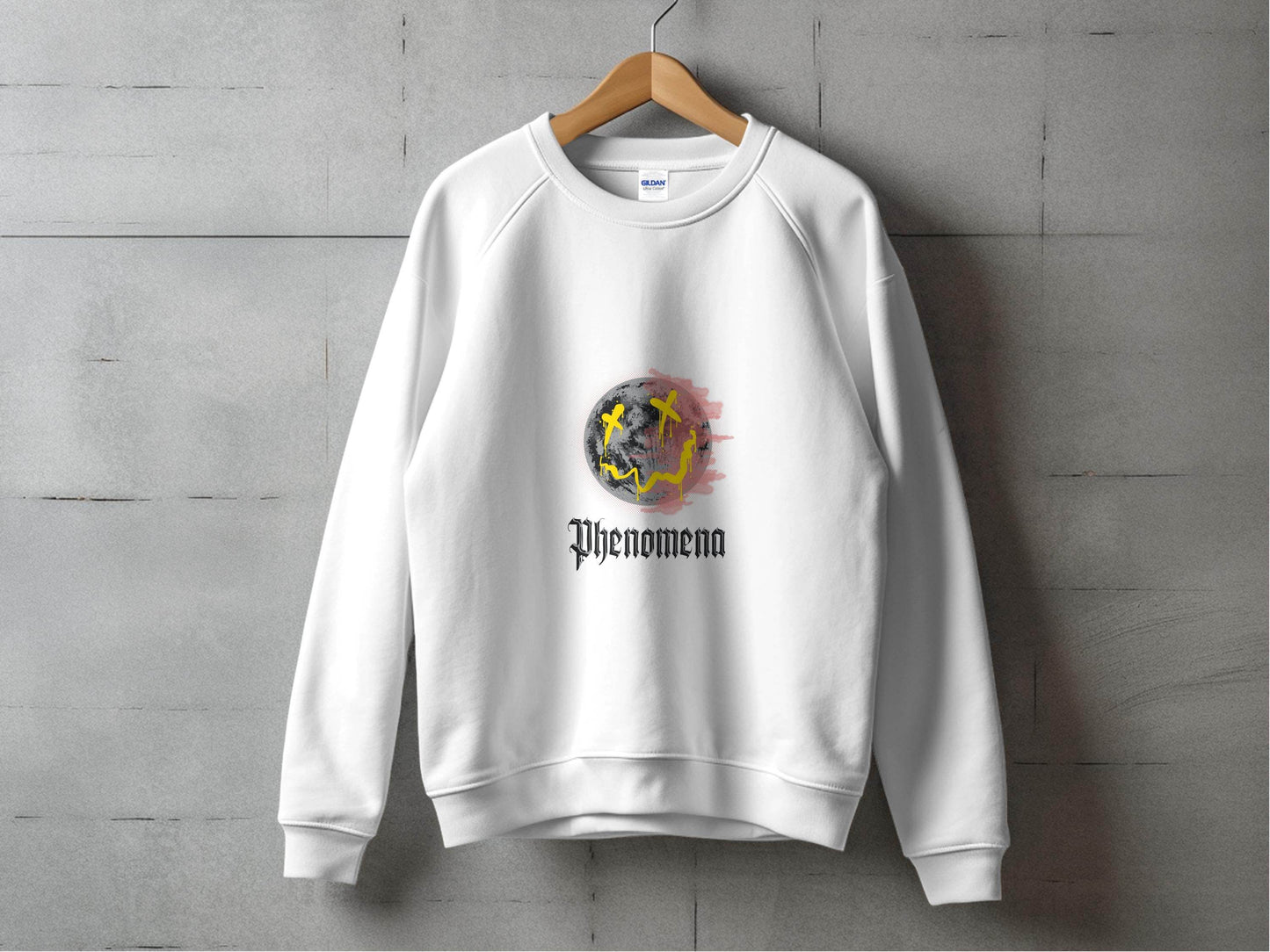 Phenomena Gothic Grunge Smile Face Design Style Sweater - Design & Vybe