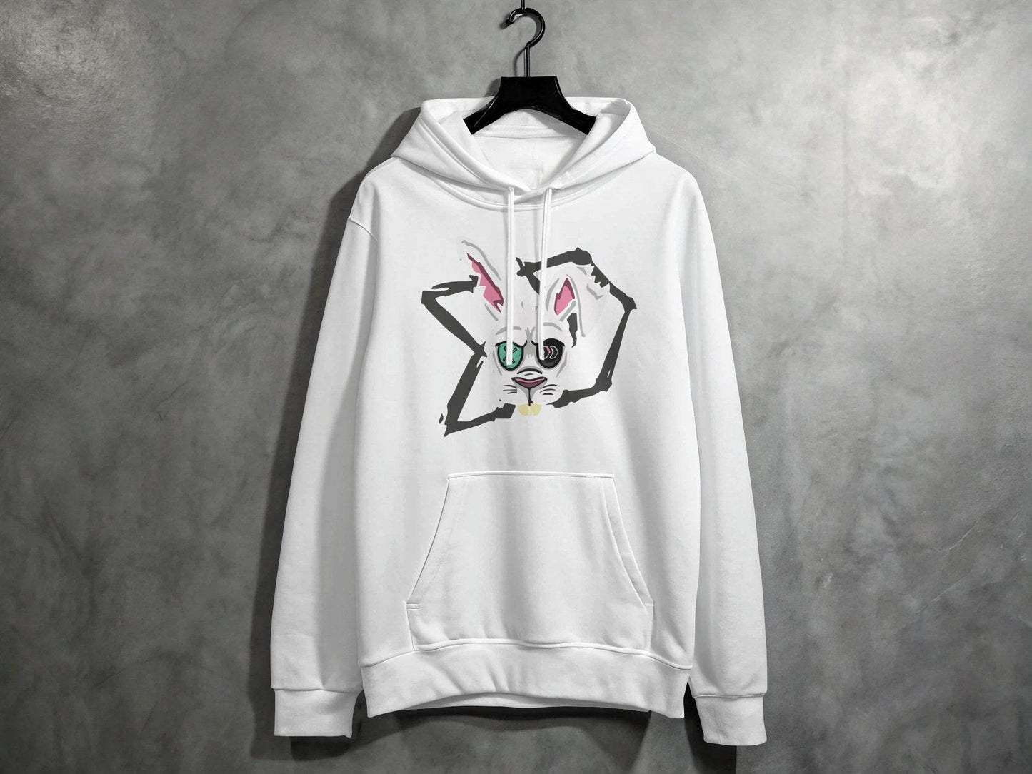 Morbid Zombie Rabbit Graphic Cool Design Hoodie - Design & Vybe
