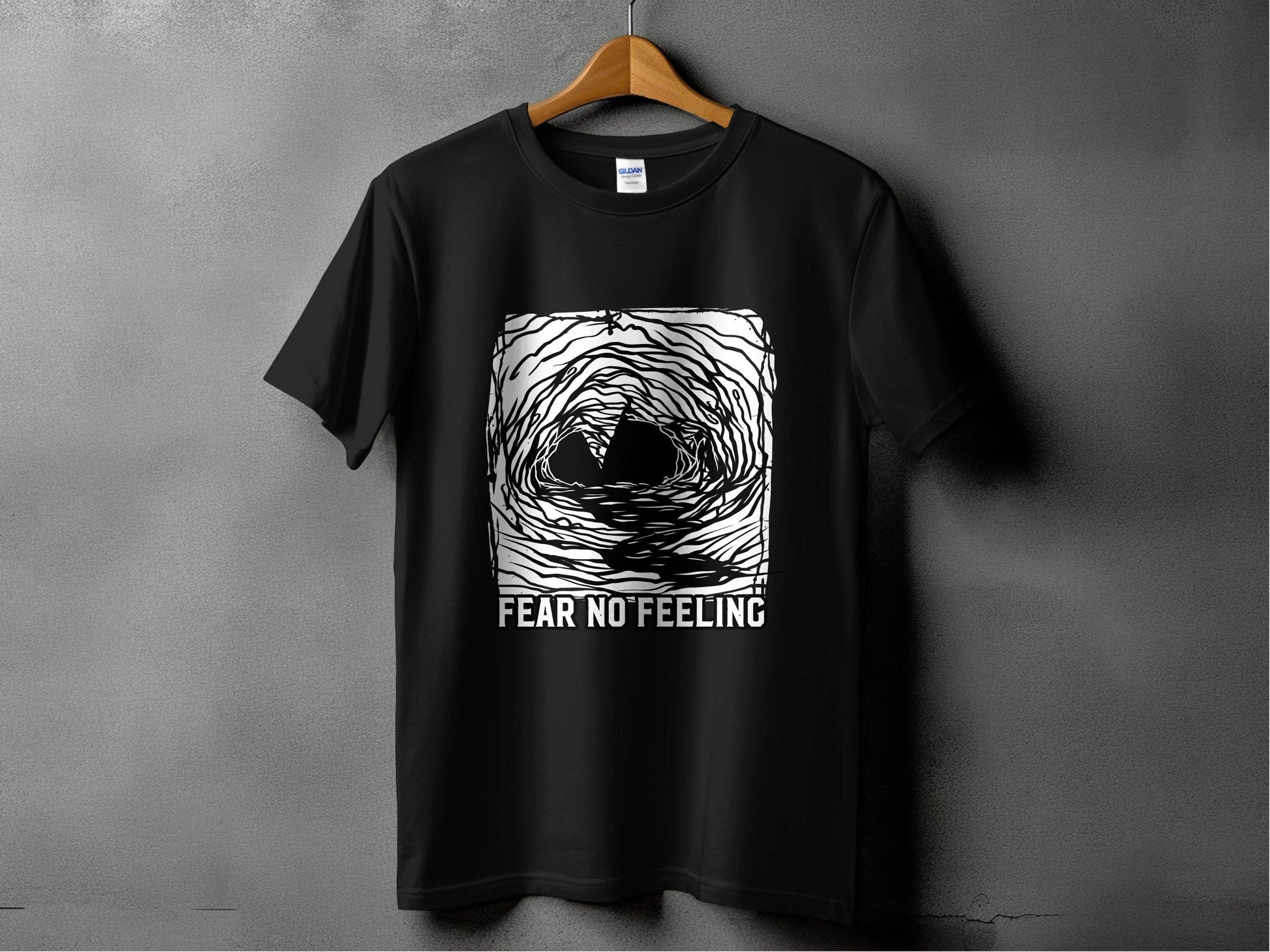 Fear No Feeling Artistic Graphic T-Shirt - Design & Vybe