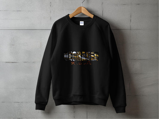 Urban Streetwear Black Graphic Sweatshirt product