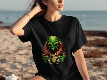Galactic Alien Fantasy Art Long Sleeve T-Shirt - Design & Vybe