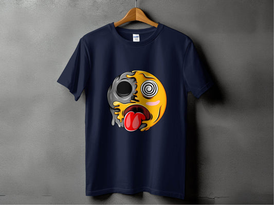Unique Graphic Spinning Face Design T-Shirt product
