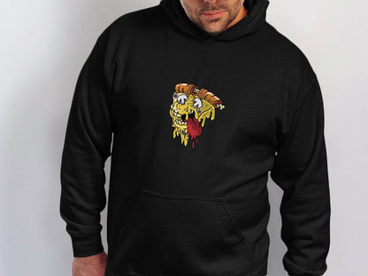 Monstrous Melting Pizza Slice Graphic Design Hoodie - Design & Vybe