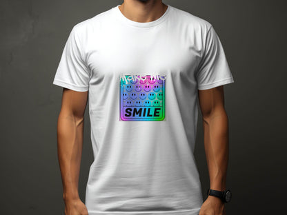 Make Me Smile Rainbow Gradient Design Graphic T-Shirt - Design & Vybe
