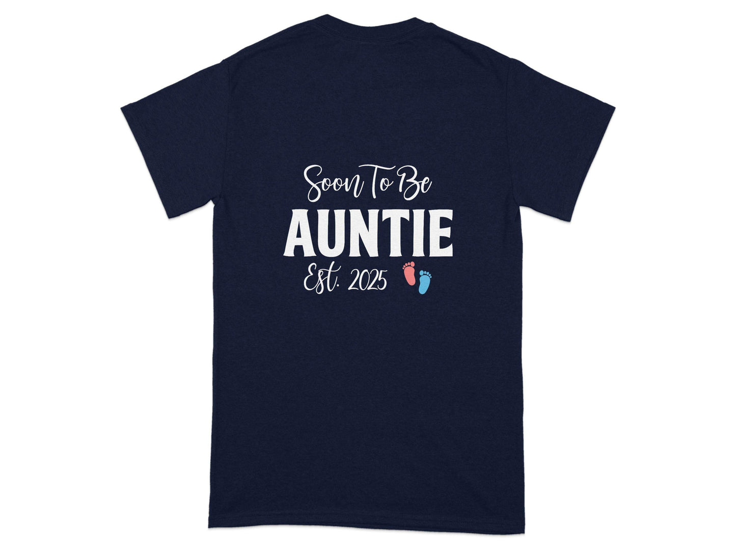 Soon To Be Auntie Est 2025 Design New Auntie T-Shirt - Design & Vybe
