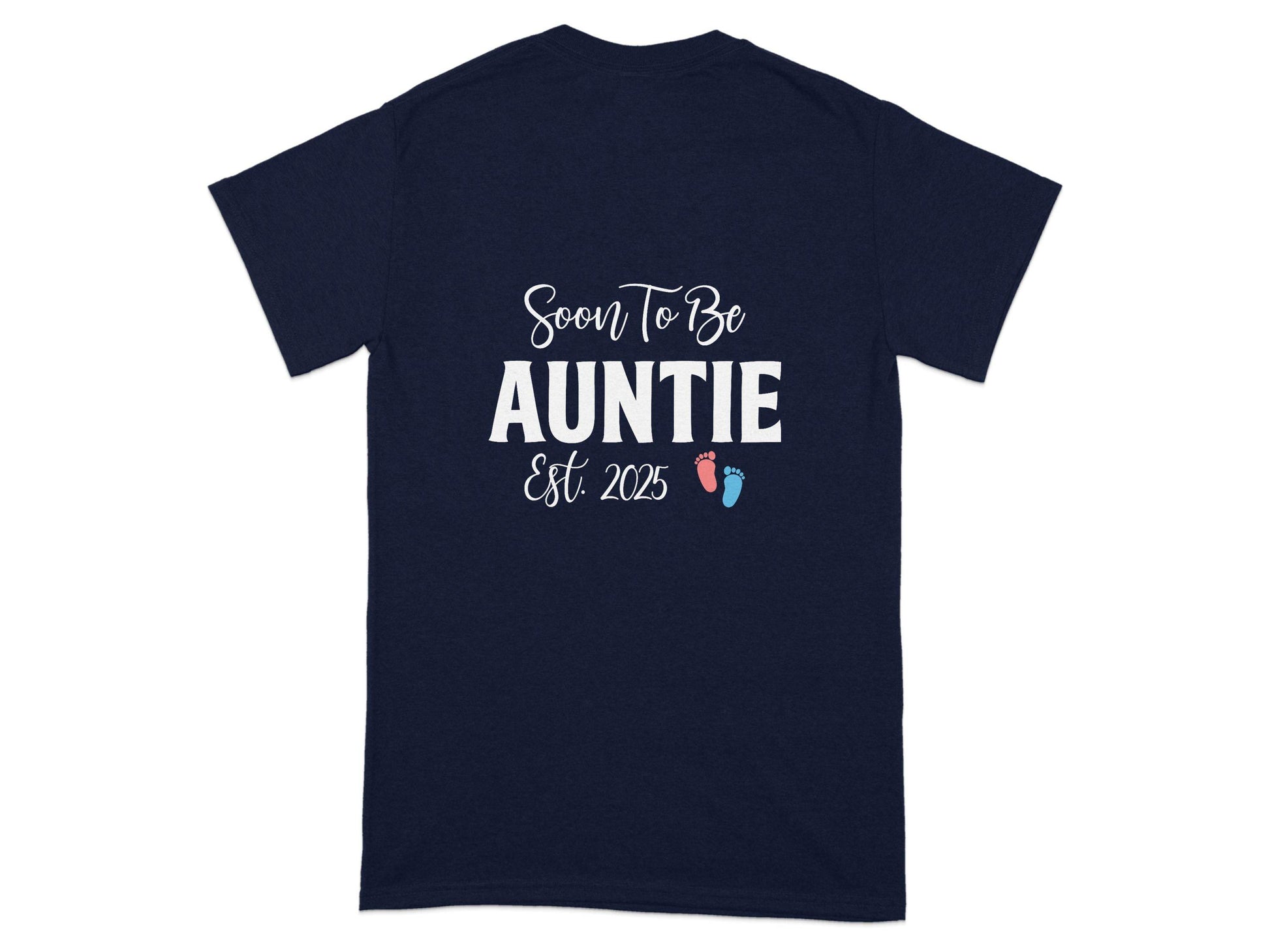 Soon To Be Auntie Est 2025 Design New Auntie T-Shirt - Design & Vybe