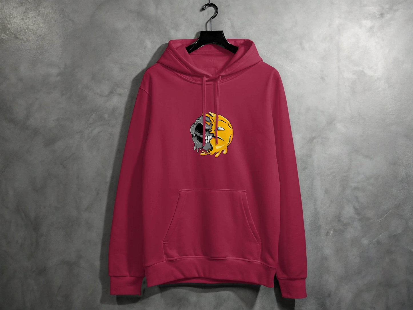 Half Skull Half Sun Design Graphic Art Cool Print Hoodie - Design & Vybe