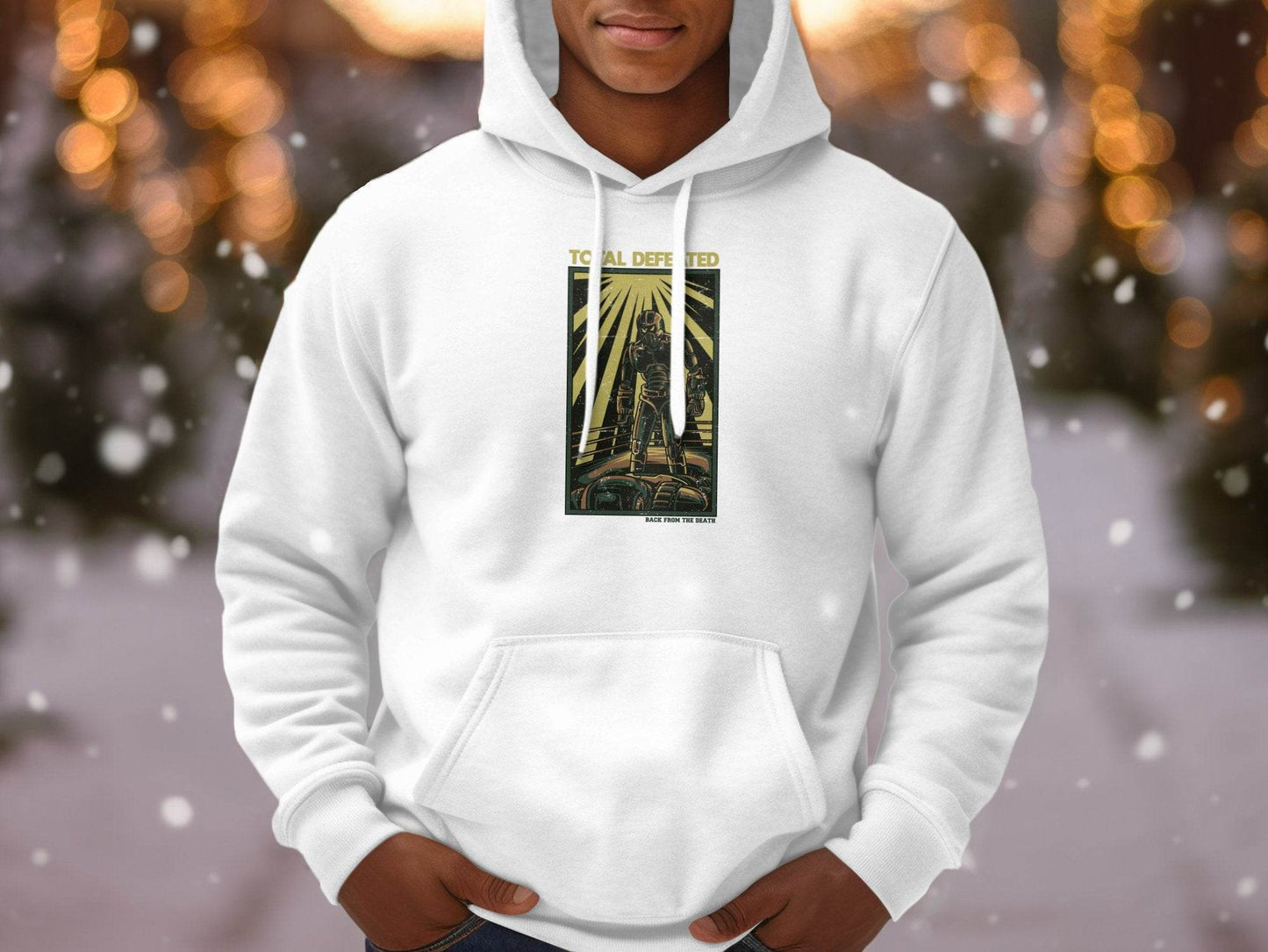 Total Defeated Back From The Death Stylish Graphic Hoodie - Design & Vybe