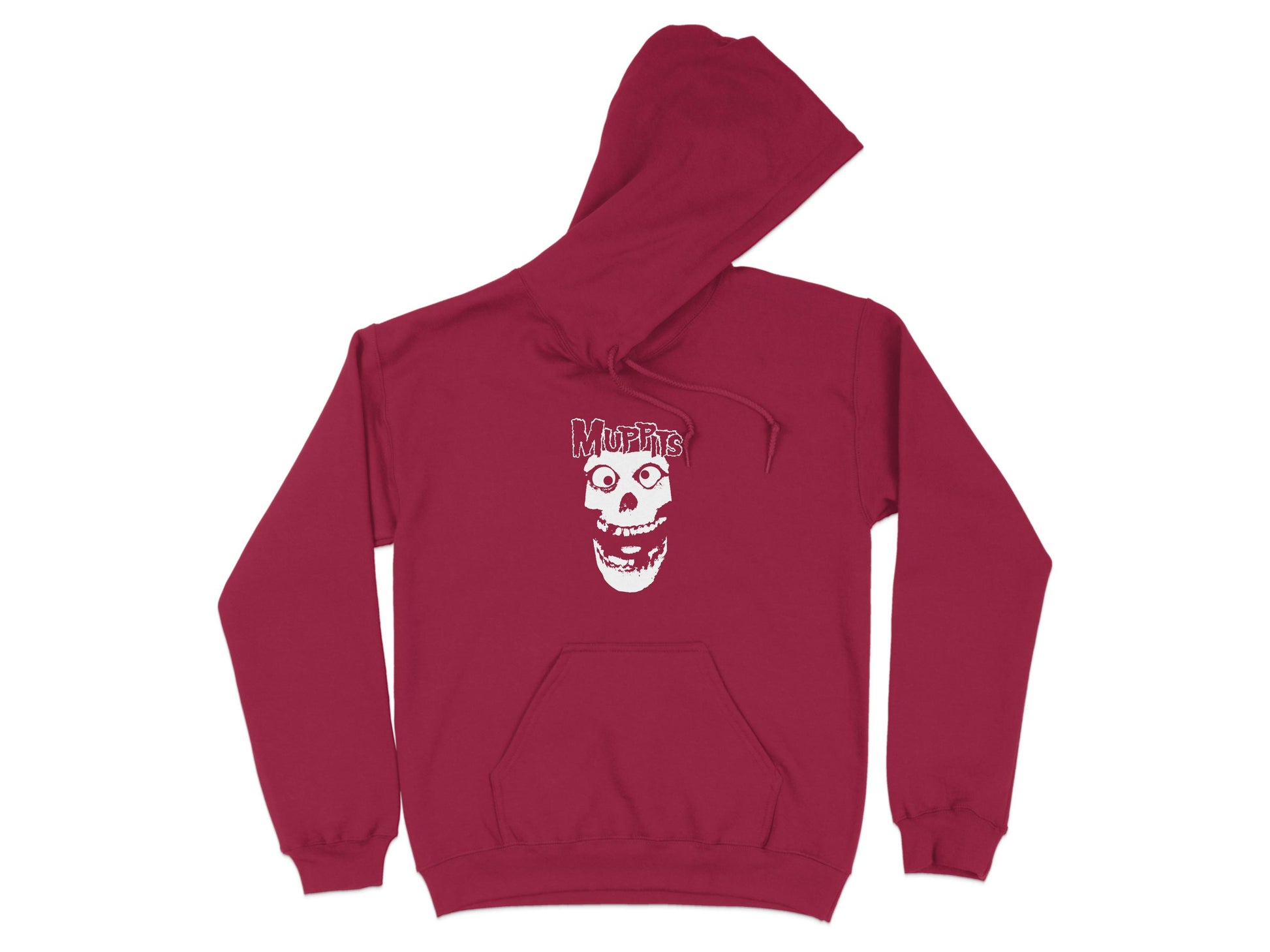 Unique Graphic Design Skull Red Hooded Sweatshirt product