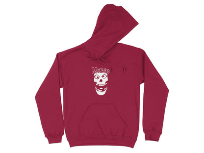 Unique Graphic Design Skull Red Hooded Sweatshirt product