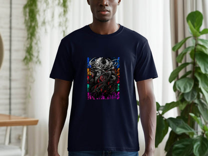 Complex Creature Design with Colorful Accents Premium T-Shirt - Design & Vybe