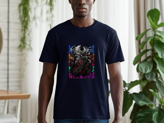 Complex Creature Design with Colorful Accents Premium T-Shirt - Design & Vybe