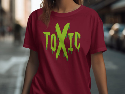 Vibrant Toxic Themed T-shirt for Bold Statements product type