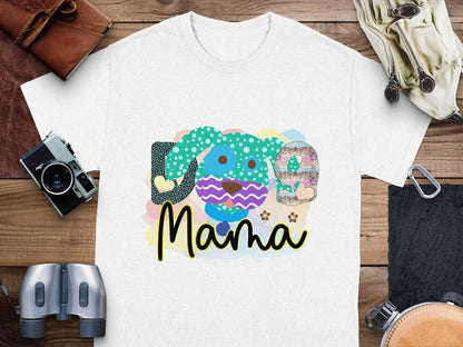 Dog Mama Colorful Graphic Design Great Gift Idea T-Shirt - Design & Vybe