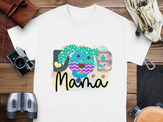 Dog Mama Colorful Graphic Design Great Gift Idea T-Shirt - Design & Vybe