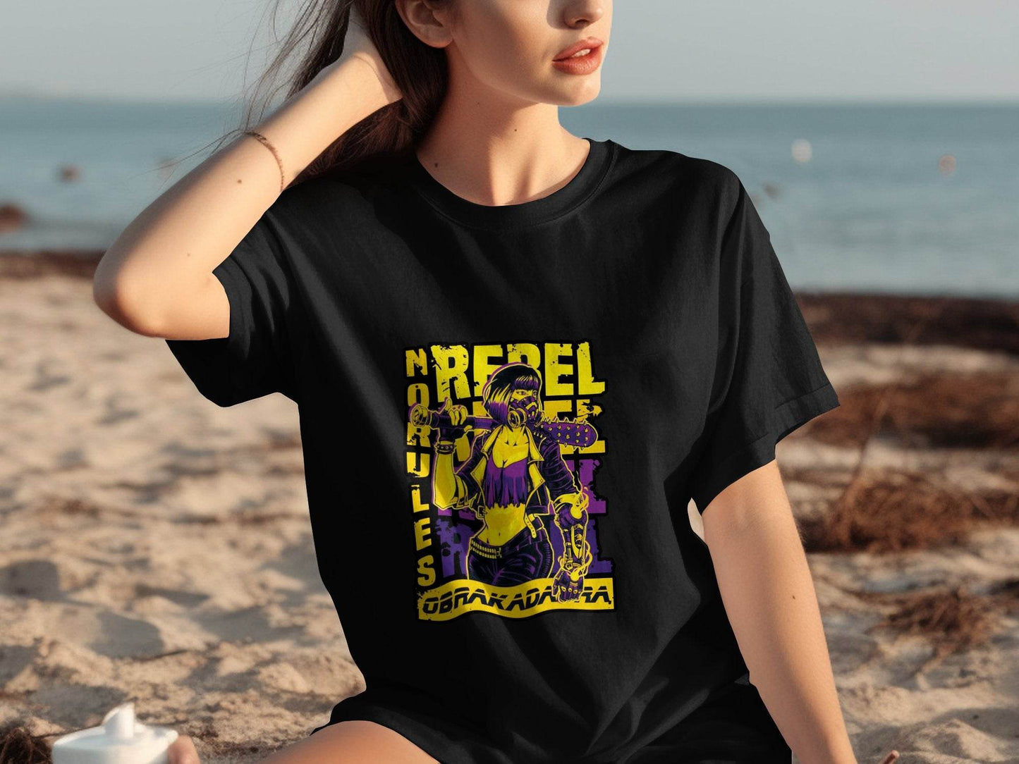 No Rules Rebel Image Graphic For Obrakada T-Shirt - Design & Vybe
