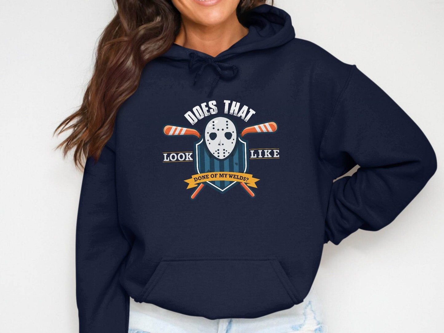Iconic Mask Hockey Theme Look Alike Graphic Hoodie - Design & Vybe