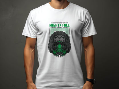 A Great Adventure Of Beast Lion Mighty Fall Design T-Shirt - Design & Vybe