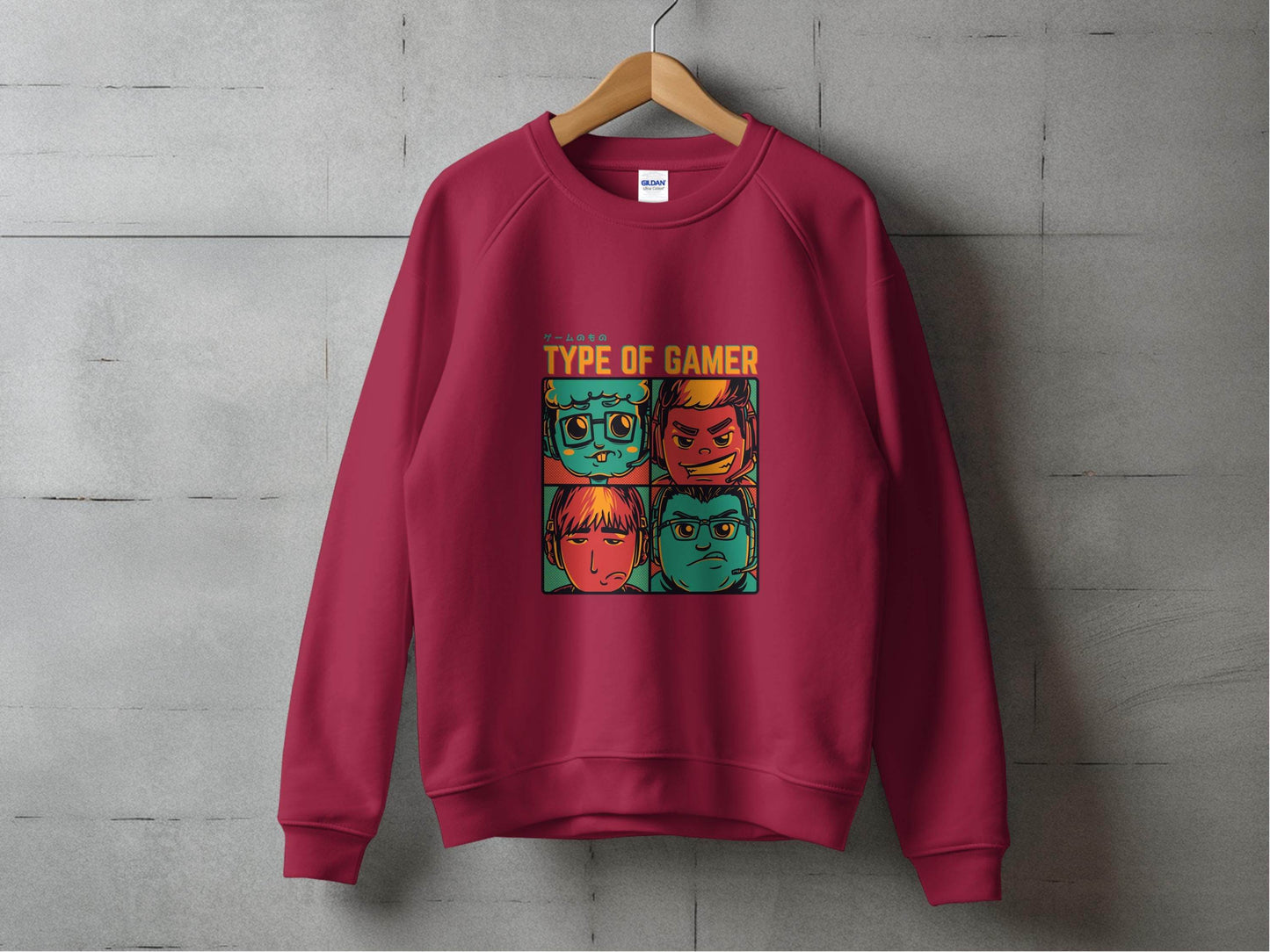 Type Of Gamer Video Gaming Four Styles Illustration Sweater - Design & Vybe