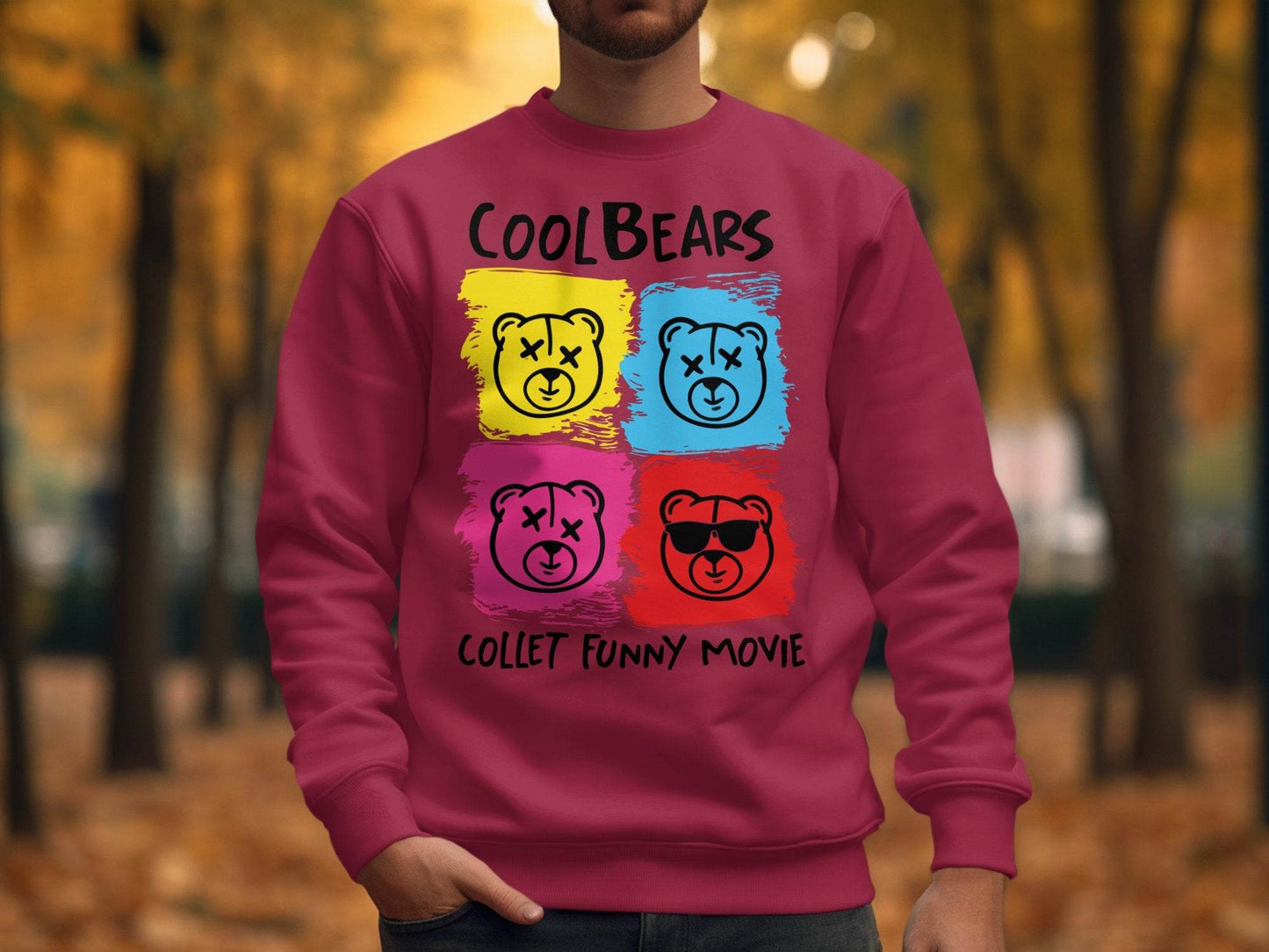 CoolBears Collet Funny Movie Graphics Sweater - Design & Vybe