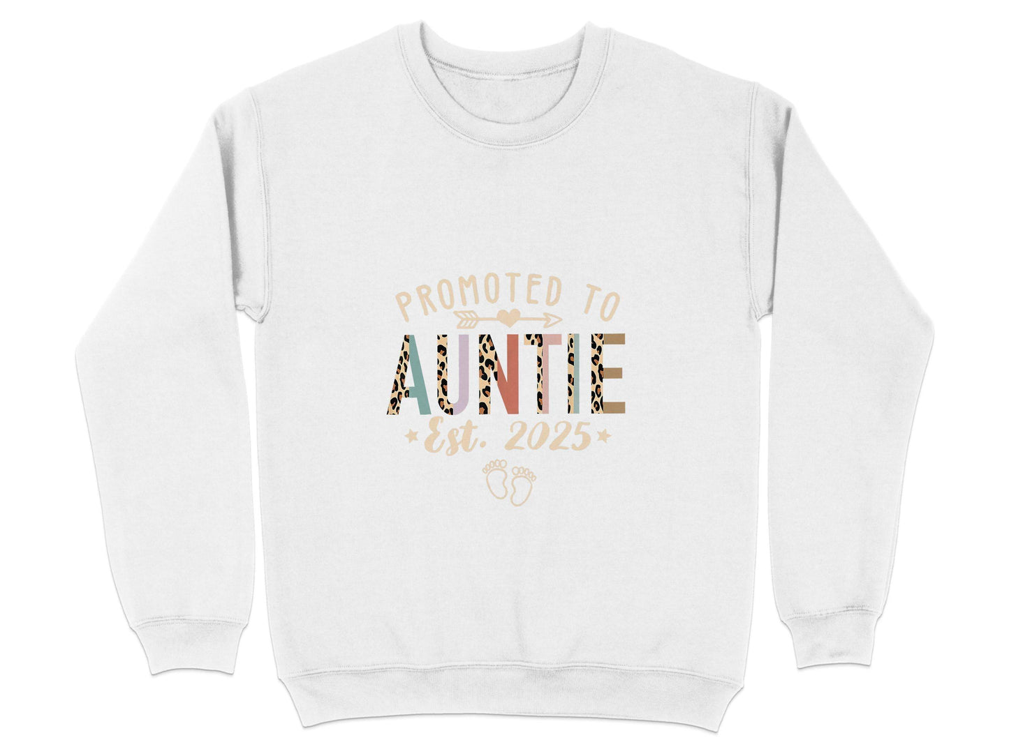 Promoted To Auntie Est 2025 Cute Design Baby Sweater - Design & Vybe