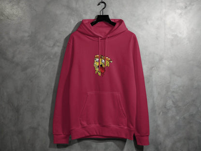 Monstrous Melting Pizza Slice Graphic Design Hoodie - Design & Vybe