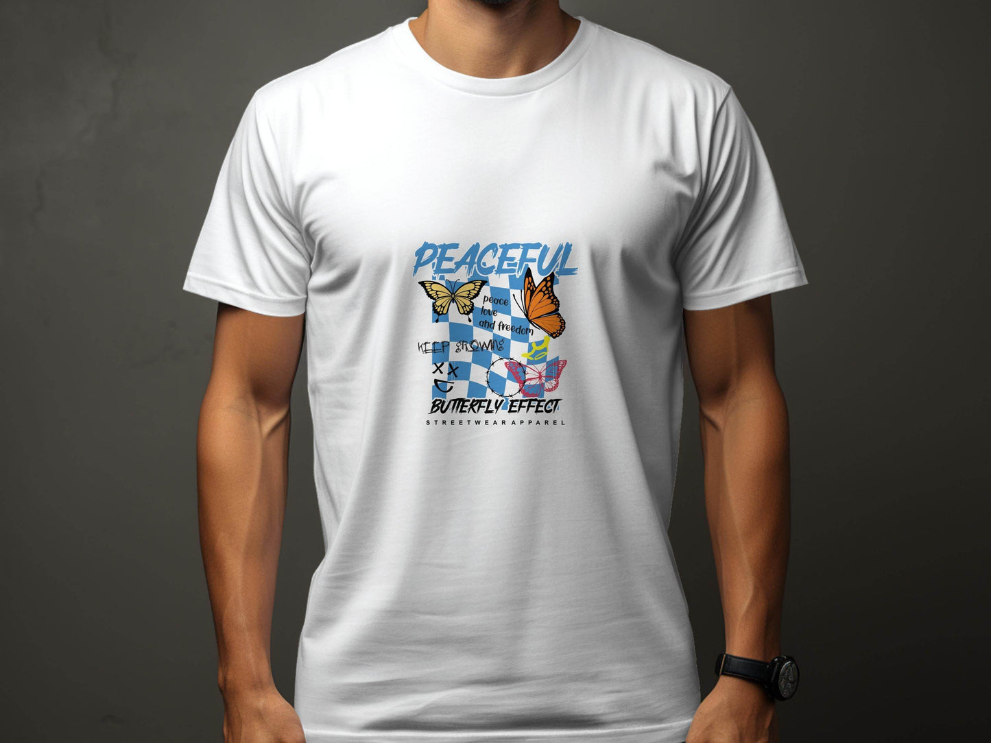 Peaceful Butterfly Effect Design T-Shirt - Design & Vybe