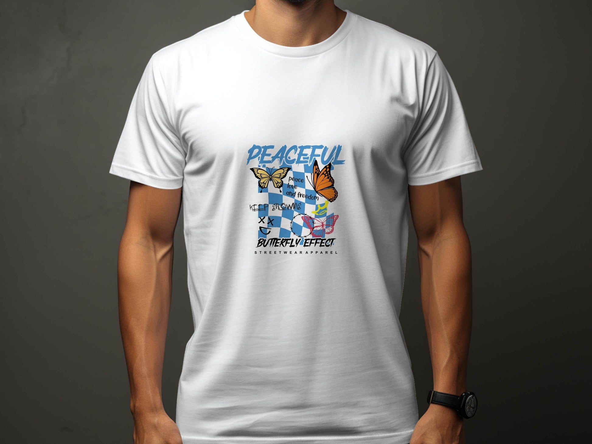 Peaceful Butterfly Effect Design T-Shirt - Design & Vybe