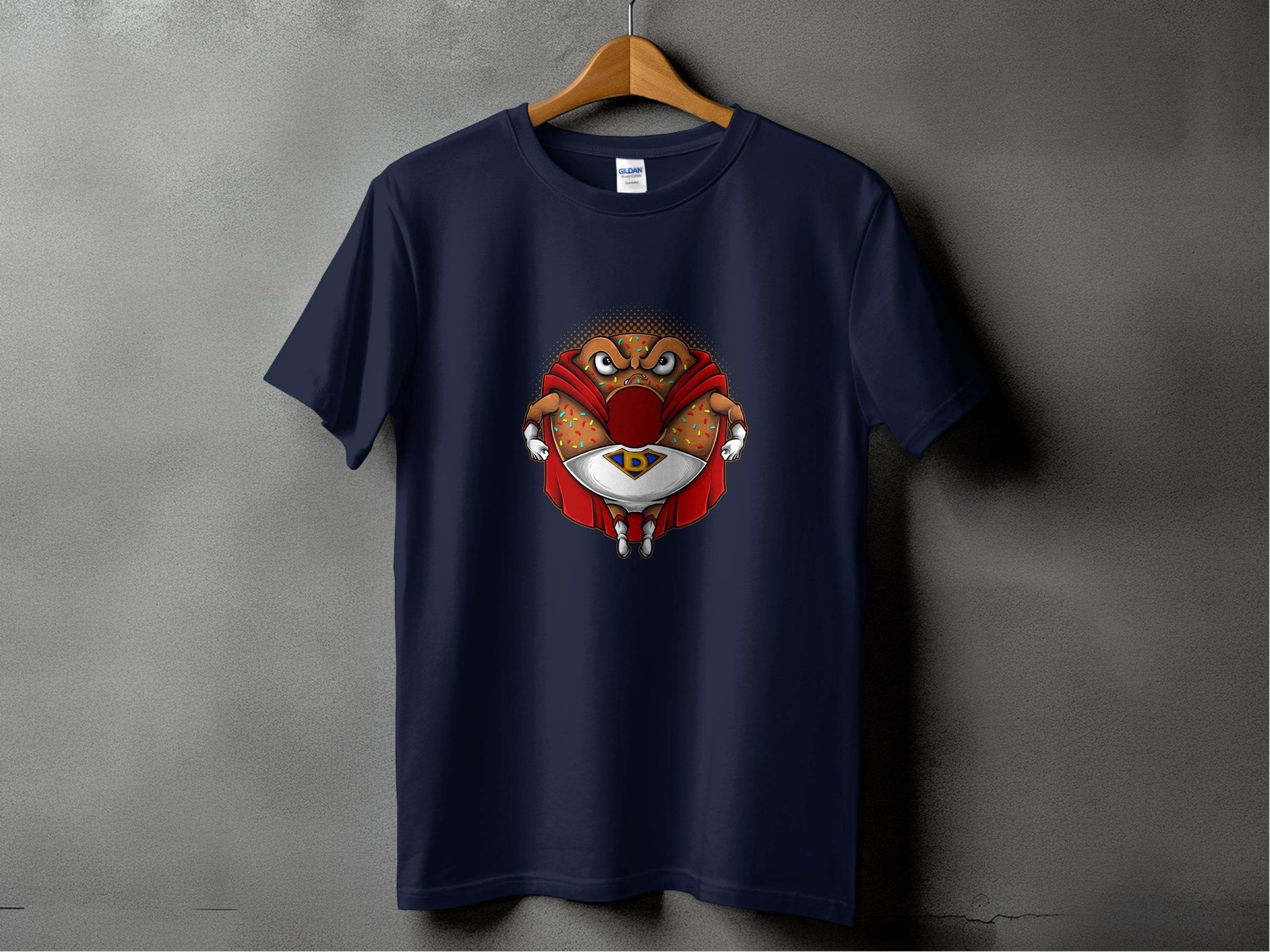 Enchanting Owl Artwork on Dark Blue T-shirt product