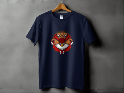 Enchanting Owl Artwork on Dark Blue T-shirt product