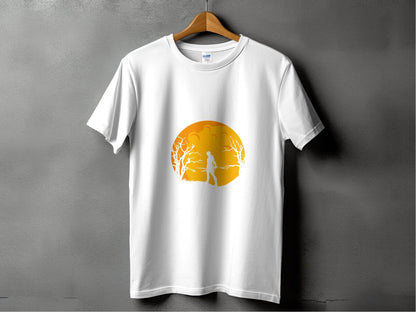 Silhouette Knight Under Yellow Moon Unique Style T-Shirt - Design & Vybe