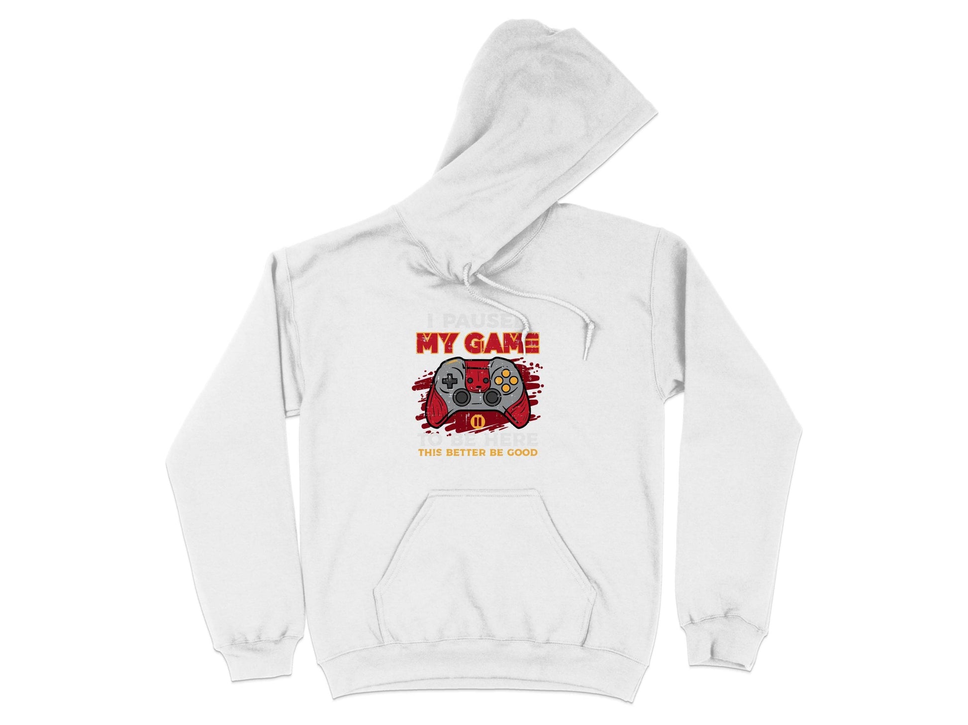 I Paused My Game To Be Here Gaming Controller Hoodie - Design & Vybe