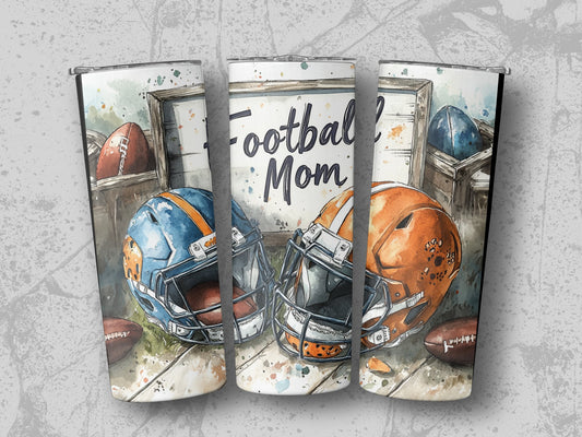 Football Mom Design on Tumbler for Sports Enthusiasts product type