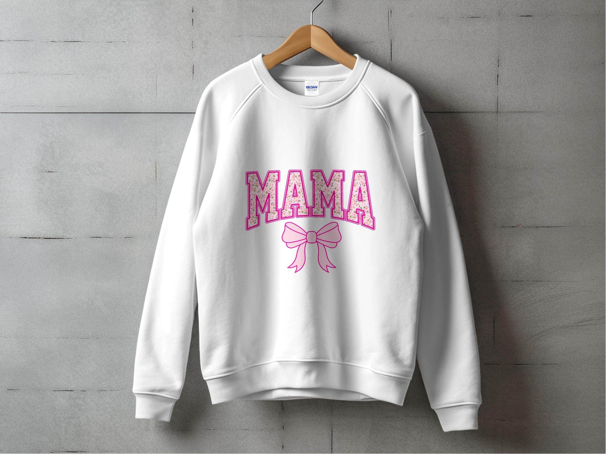 Floral Mama With Bow Graphic Design For Moms Sweater - Design & Vybe