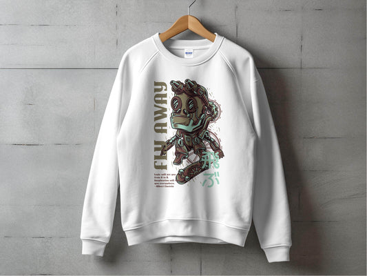 Fly Away Robot Design Featuring Einstein Quote Sweater - Design & Vybe