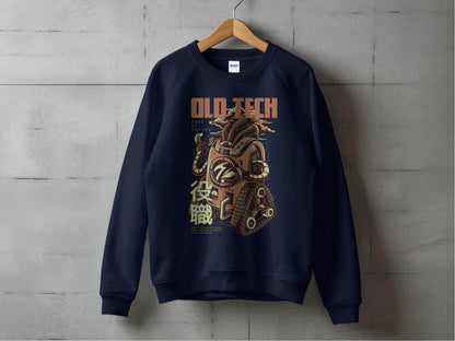 Old Tech Post of the End Robot Inspired Sweater - Design & Vybe