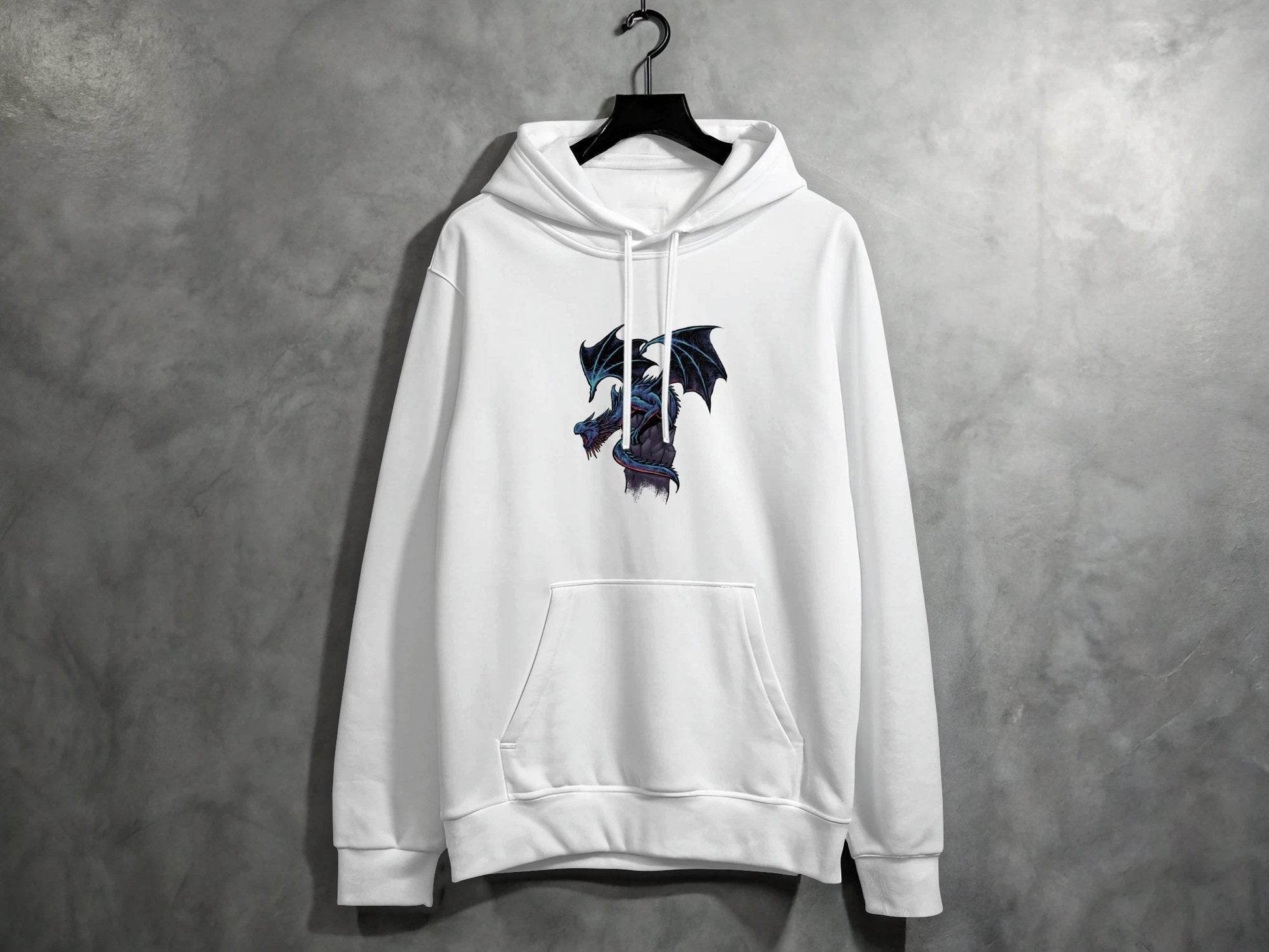 Fierce Dragon Graphic Print Design on Trendy Hoodie - Design & Vybe