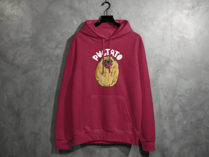 Cute Pugtato Dog Pug Design Graphic Hoodie - Design & Vybe