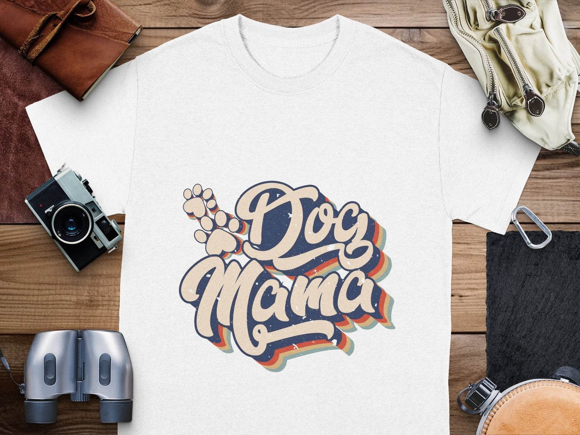 Retro Style Dog Mama Vintage Design Graphic T-Shirt - Design & Vybe